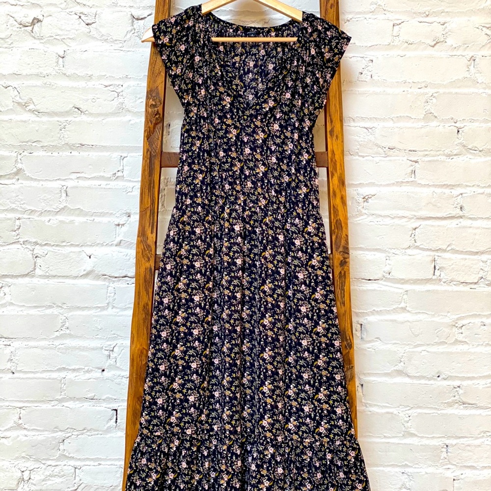 Floral MIDI j crew dress